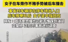 女子司机回应撞倒不雅手势女子：深感遗憾，将加强安全意识
